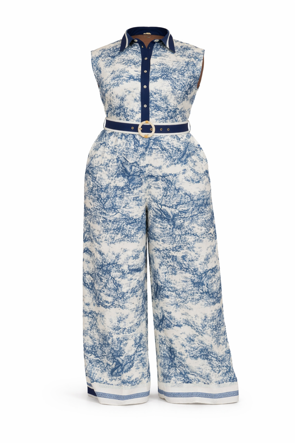 Kairos Blue Jumpsuit Plus