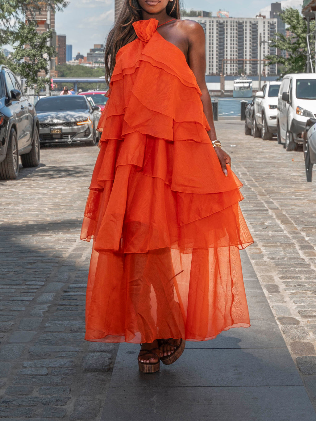 Orange Bloom Dress
