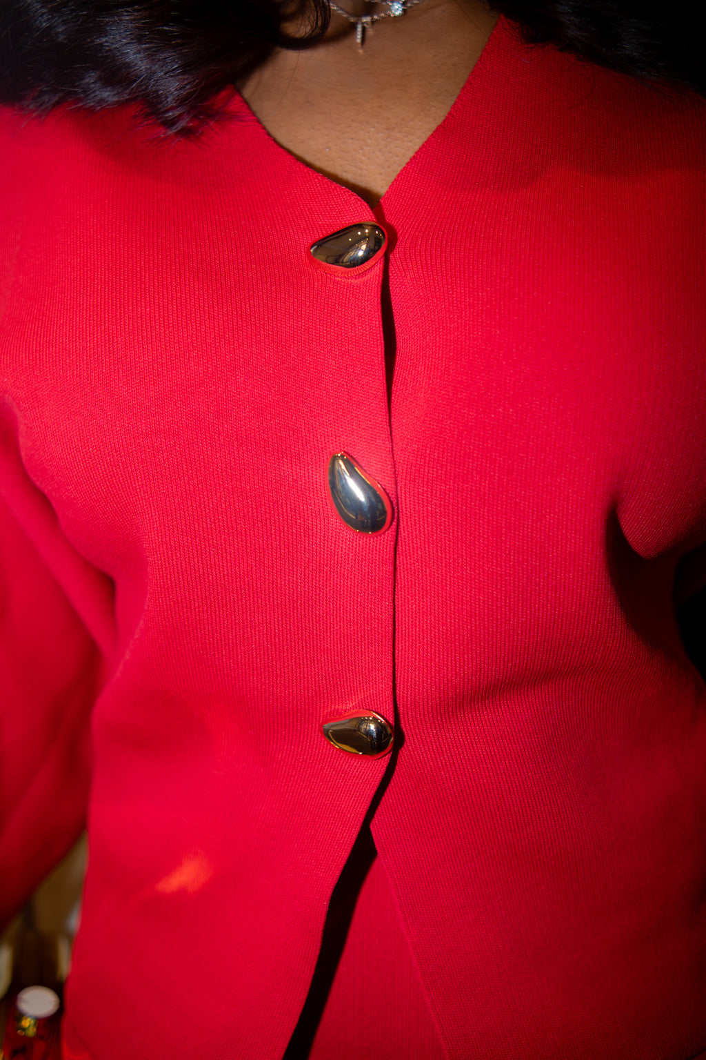 Crimson Skirt Set