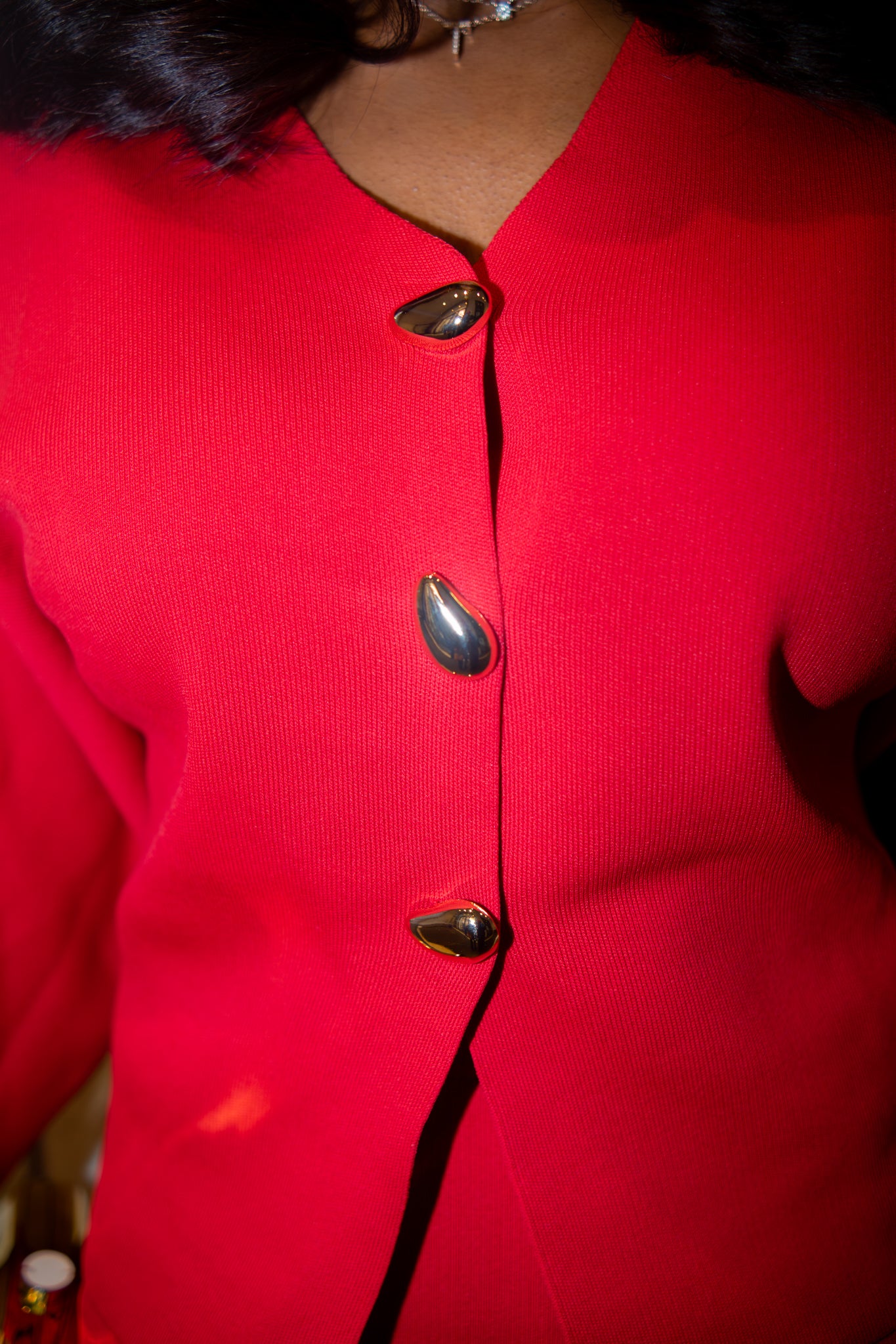 Crimson Skirt Set